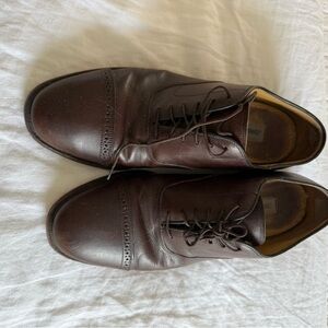 Men's Brown Leather Dress Shoes by Johnson and Murphy